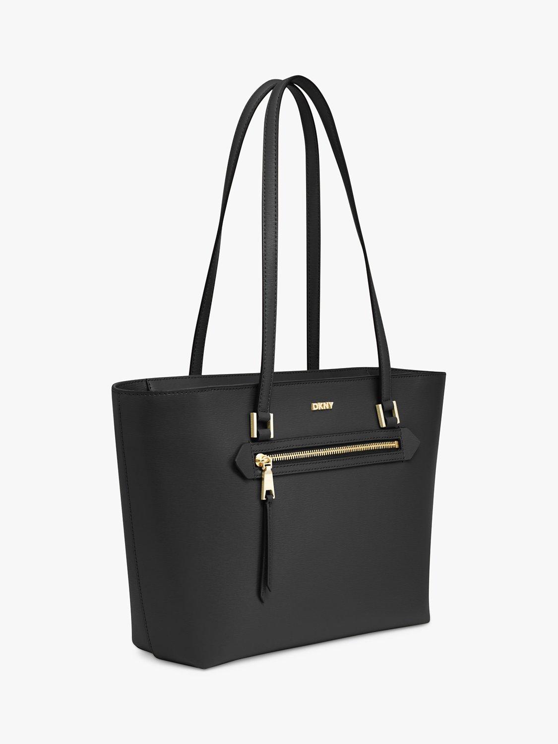 DKNY Bryant Leather Tote Bag Black