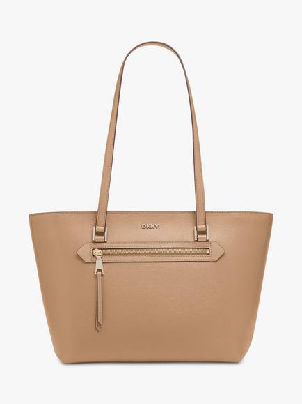 DKNY Bryant Leather Tote Bag, Cappuccino