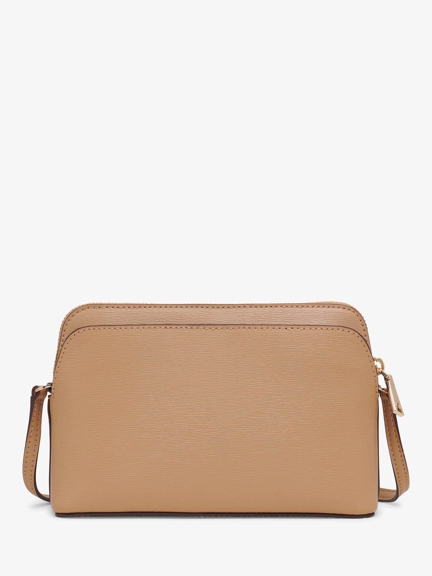Product image 4 of 5, which shows DKNY Byrant Dome Leather Cross Body Bag, Cappuccino
