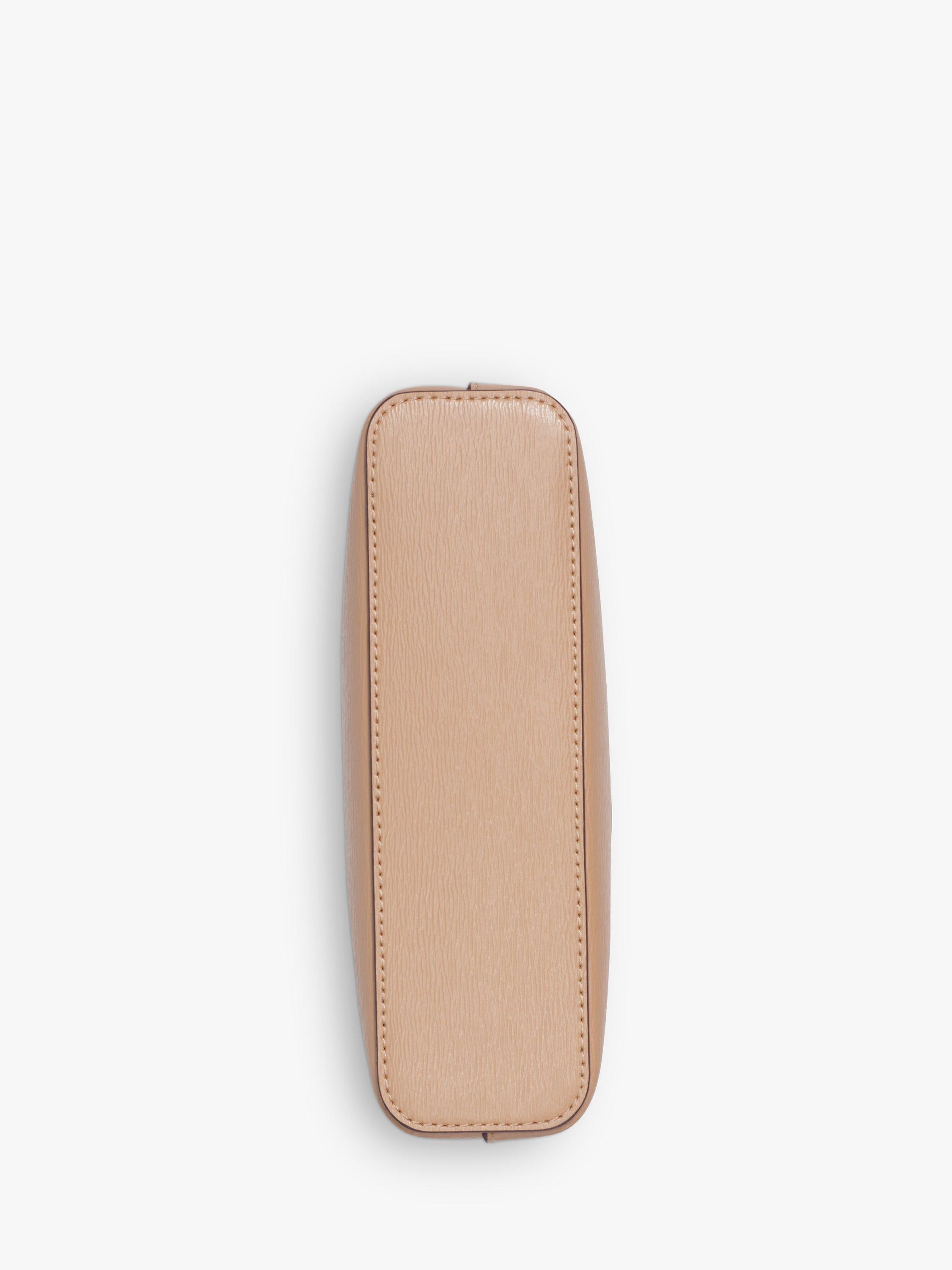 Product image 5 of 5, which shows DKNY Byrant Dome Leather Cross Body Bag, Cappuccino