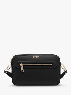 DKNY Bryant Leather Camera Bag, Black