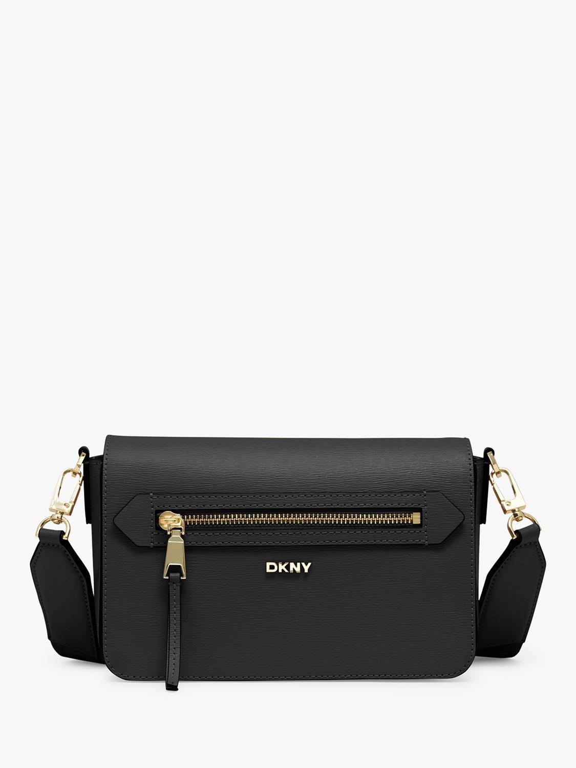 DKNY Bryant Leather Flapover Cross Body Bag