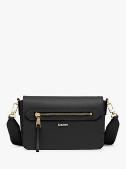 DKNY Bryant Avenue Leather Cross Body Bag, Black