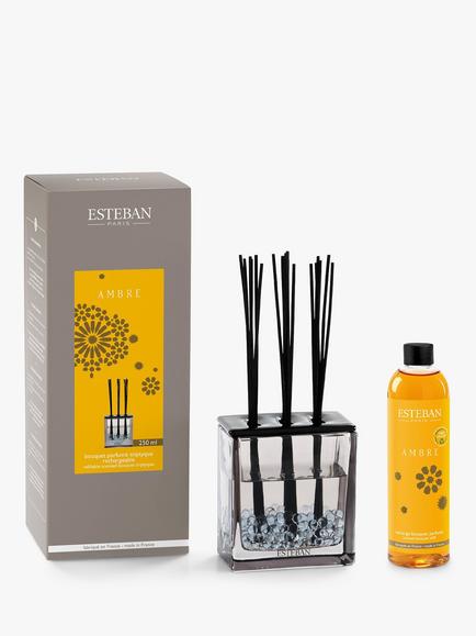 Esteban Amber Refillable Scented Bouquet Triptyque Reed Diffuser, 250ml, Multi