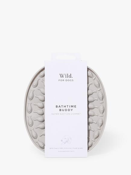 Wild For Dogs Bathtime Buddy Lickmat, Grey, Grey