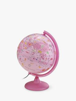 Nova Rico 25cm Illuminated Animals Children's Globe, Pink, Multi