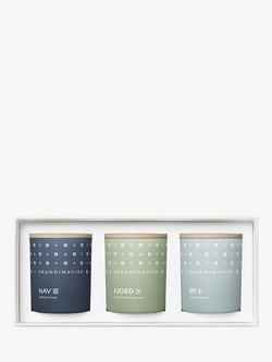 SKANDINAVISK Escape Mini Trio Scented Candles Gift Set, 3 x 65g, Multi