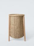 John Lewis Woven Seagrass and Wood Laundry Basket, Natural