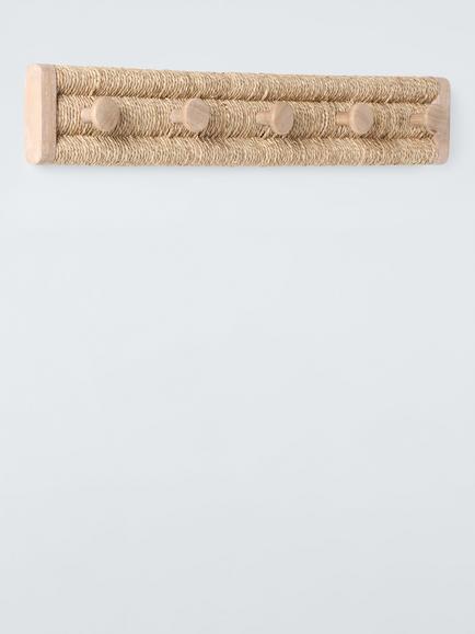 John Lewis 5 Hook Woven Hanging Rack - view 2, 