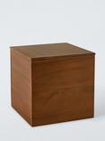 John Lewis Mid-Century Timber Storage Box with Lid, Small, Brown