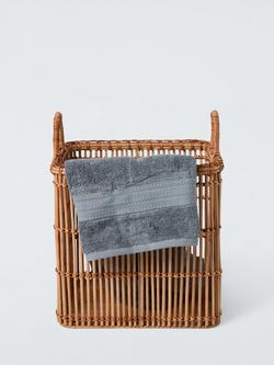 John Lewis Mid-Century Woven Rattan Basket, Large - view 2, 