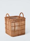 John Lewis Mid Century Woven Rattan Basket, Medium