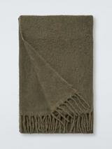 John Lewis Mohair Effect Plain Throw