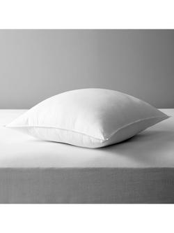 John Lewis Synthetic Soft Touch Washable Square Pillow, Medium (3), White