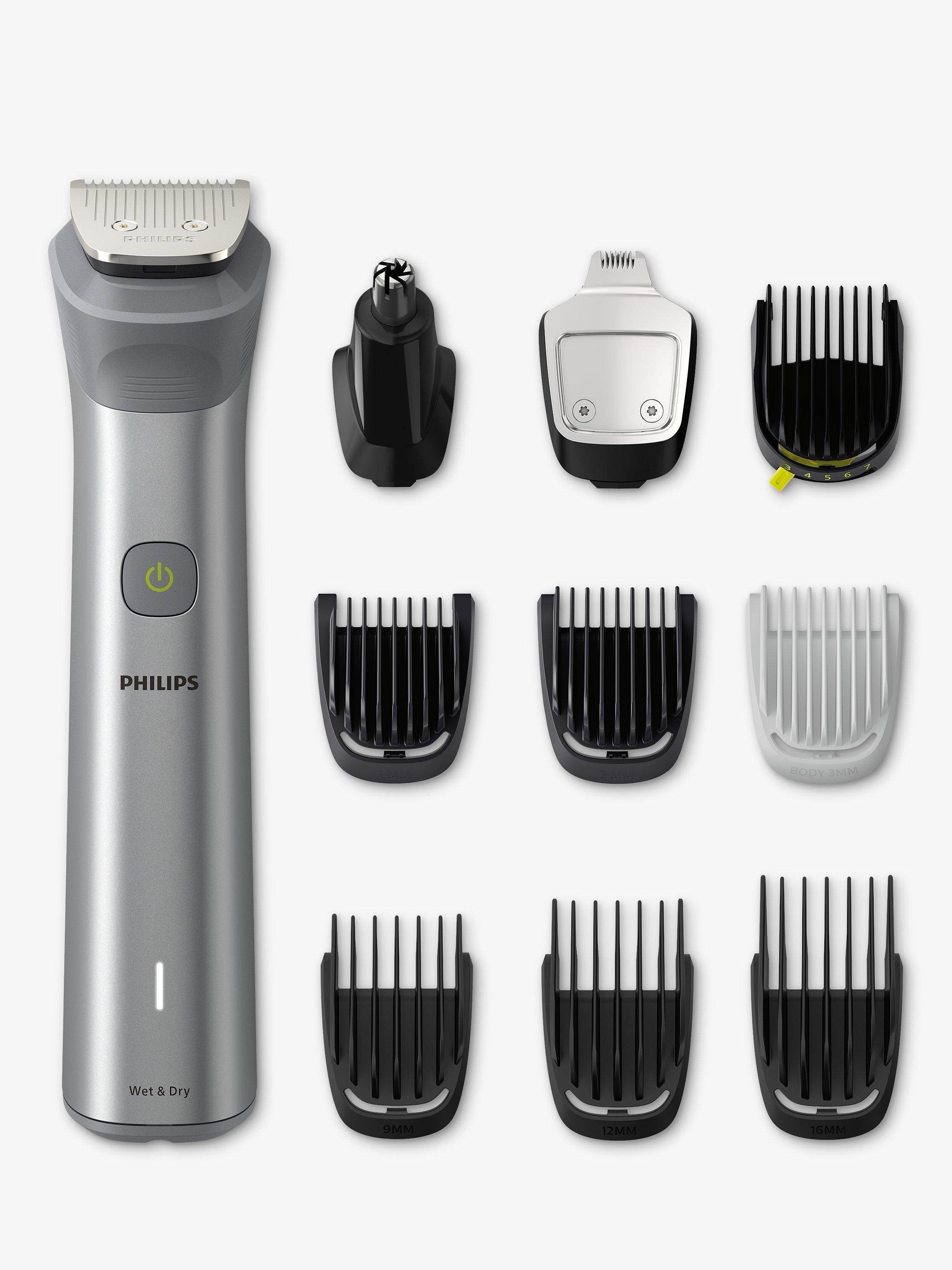 Product image 1 of 11, which shows Philips Series 5000 MG5920/15, 10-in-1 Multi Grooming Hair, Body & Beard Trimmer, Steel