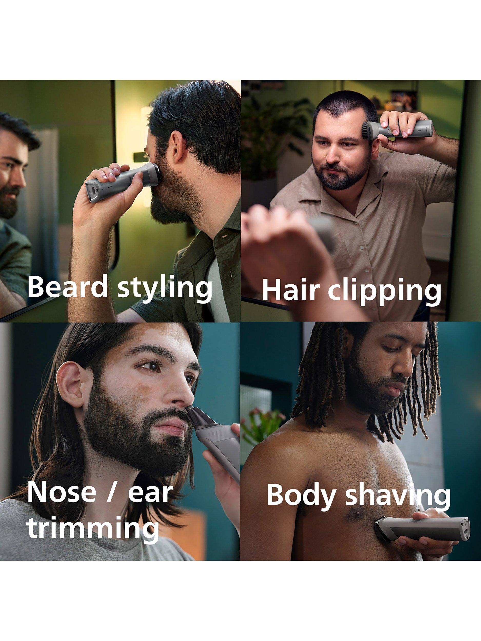 Product image 3 of 11, which shows Philips Series 5000 MG5920/15, 10-in-1 Multi Grooming Hair, Body & Beard Trimmer, Steel