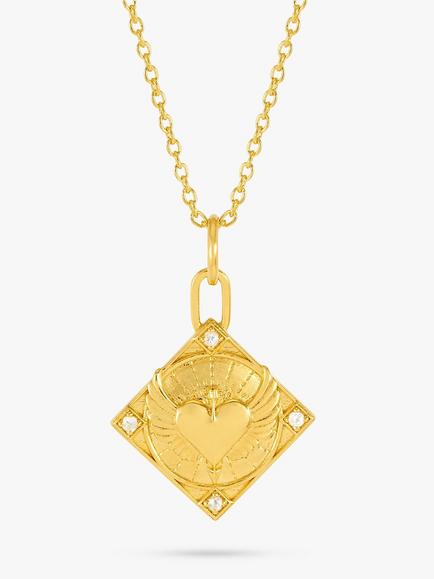 Rachel Jackson London Personalised Token Of Love Necklace, Gold, Gold