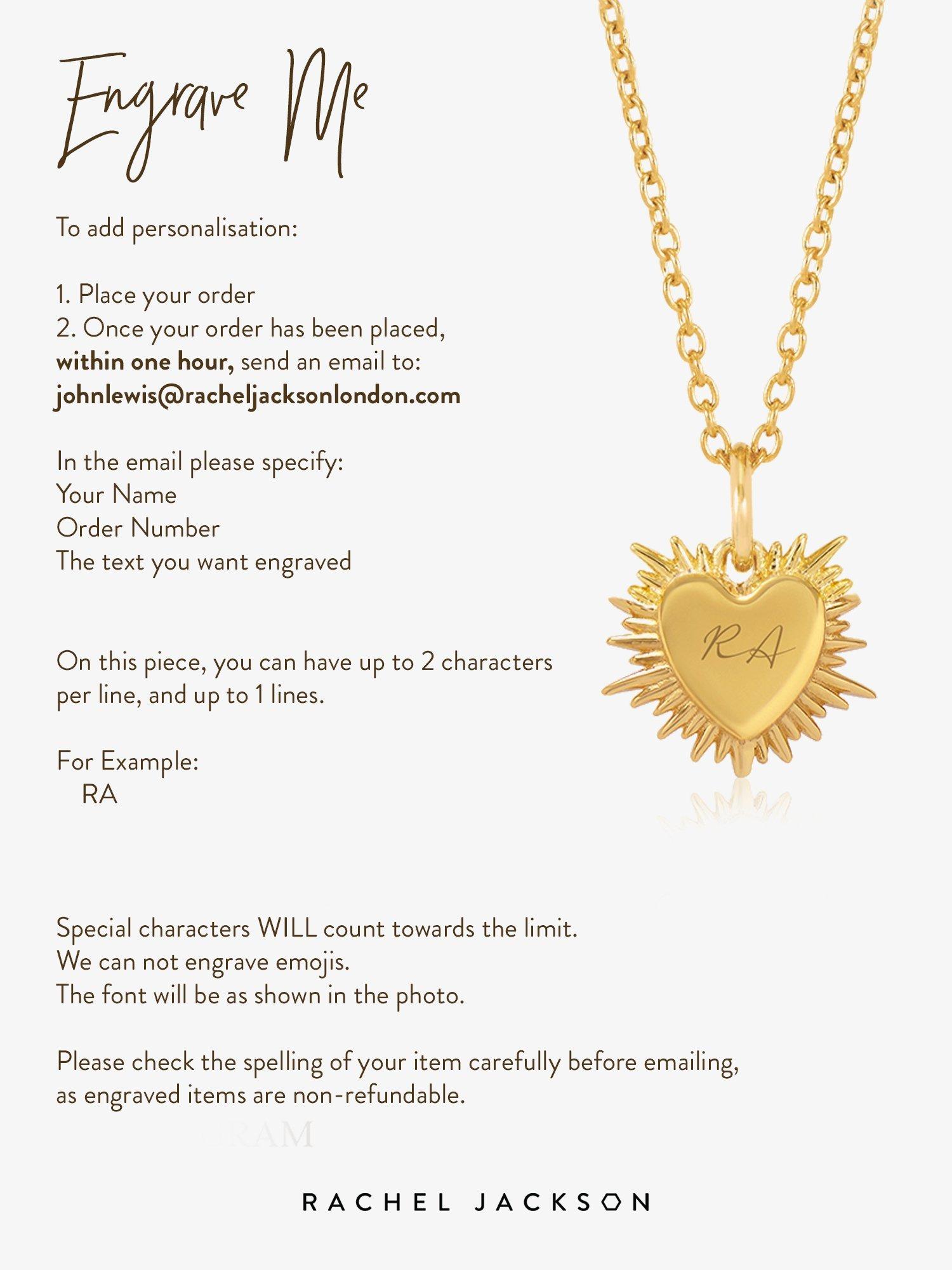 Product image 3 of 4, which shows Rachel Jackson London Personalised Electric Love Birthstone Heart Necklace, Sapphire - September