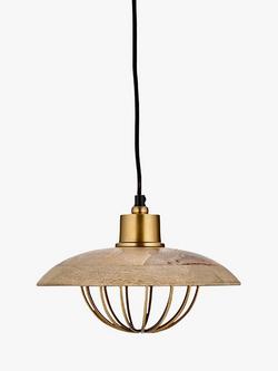 nkuku Chakai Small Pendant Ceiling Light, Natural, Natural