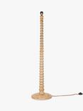 Nkuku Avisa Wooden Floor Lamp Base, Natural