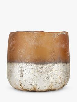 nkuku Ngolo Recycled Glass Tealight Holder, Multi, Multi