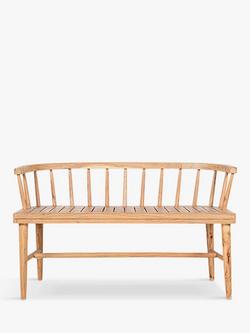 nkuku Tipu Acacia Wood Bench, Natural