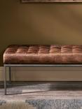 nkuku Nasan Leather Upholstered Bench