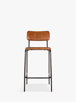 nkuku Ukari Counter Chair, Aged Tan