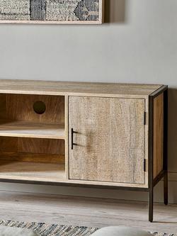 nkuku Dasai Mango Wood Media Unit - view 2, Natural