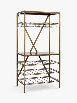 nkuku Udayan Drinks Display Shelf, Brass