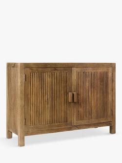 nkuku Yasha Reeded Sideboard, Brown