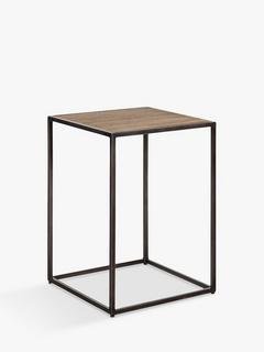 nkuku Rishin Grooved Wood Side Table