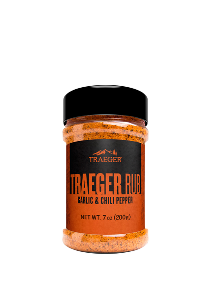 Traeger Garlic & Chili Pepper Rub, 200g, Stainless Steel
