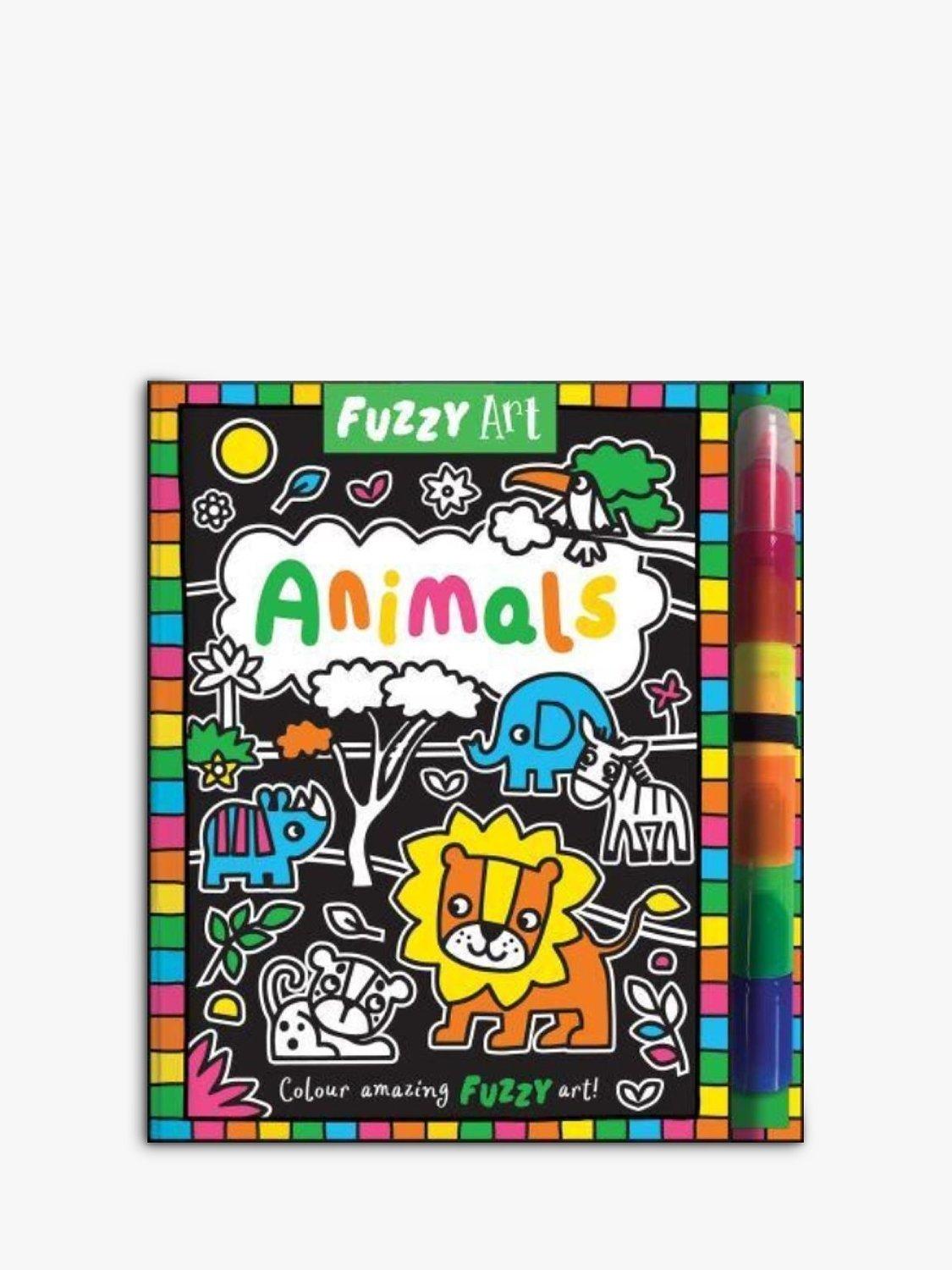 Fuzzy Art Animals Kids' Activity Book