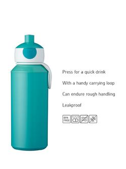 Mepal Disney Cars Leakproof Pop-Up Drinks Bottle, 400ml, Red/Multi - view 2, Multi