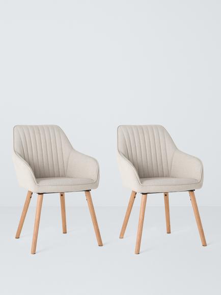 John Lewis Toronto Dining Armchairs, Set of 2, Natural