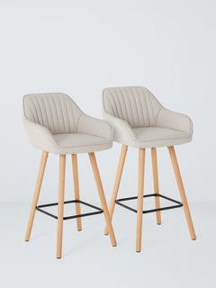 John Lewis Toronto Bar Stool, Set of 2, Natural