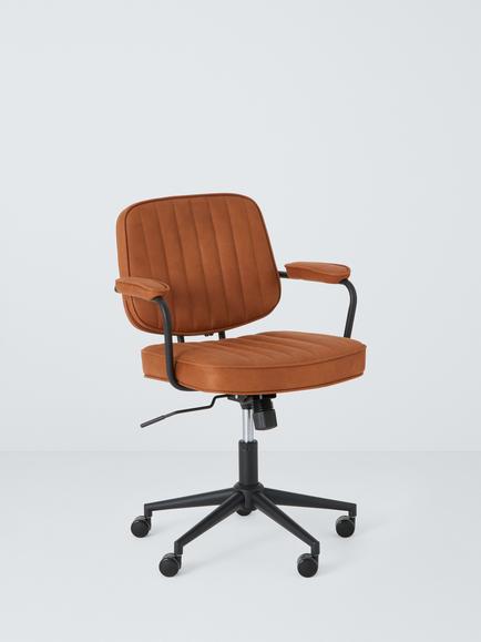 John Lewis Rowley Swivel Office Chair, Whisky