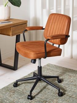 John Lewis Rowley Office Chair - view 2, Whisky