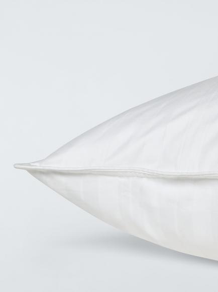 John Lewis Natural Collection Goose Feather & Down Square Pillow, Medium - view 2, White