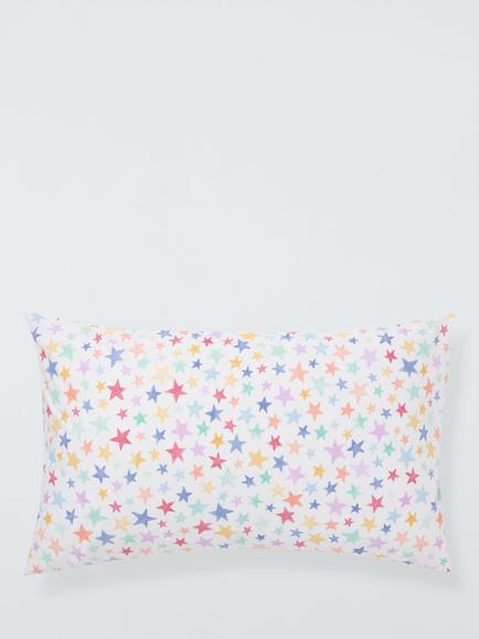 John Lewis Kids' Rainbow and Star Duvet Cover and Pillowcase Set, Single, Pack of 2 - view 2, Multi