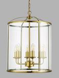 John Lewis Walker 6 Light Ceiling Lantern, Brass
