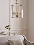 John Lewis Walker 6 Light Ceiling Lantern, Brass