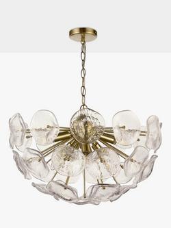 John Lewis Poppy Ceiling Light, Clear Glass
