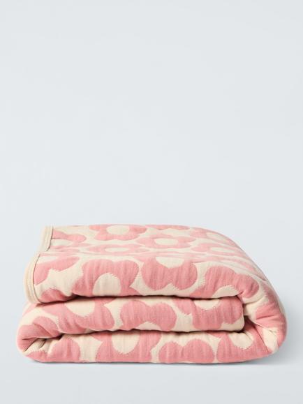 John Lewis Kids' Floral Quilted Blanket, Multi, Multi