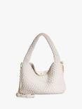 Dune Deliberate Woven Shoulder Bag, White