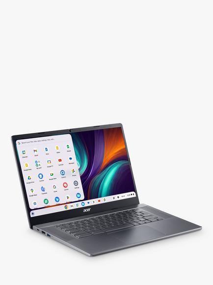 Acer Chromebook Plus 515 Laptop, Intel Core i5 Processor, 8GB RAM, 256GB SSD, 15.6” Full HD, Iron - view 2, Iron