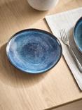 John Lewis Iver Reactive Glaze Stoneware Side Plate, 21cm, Blue