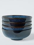 John Lewis Iver Reactive Glaze Stoneware Cereal Bowl, 16cm, Blue