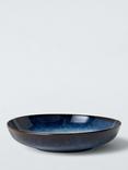 John Lewis Iver Reactive Glaze Stoneware Pasta Bowl, 22cm, Blue